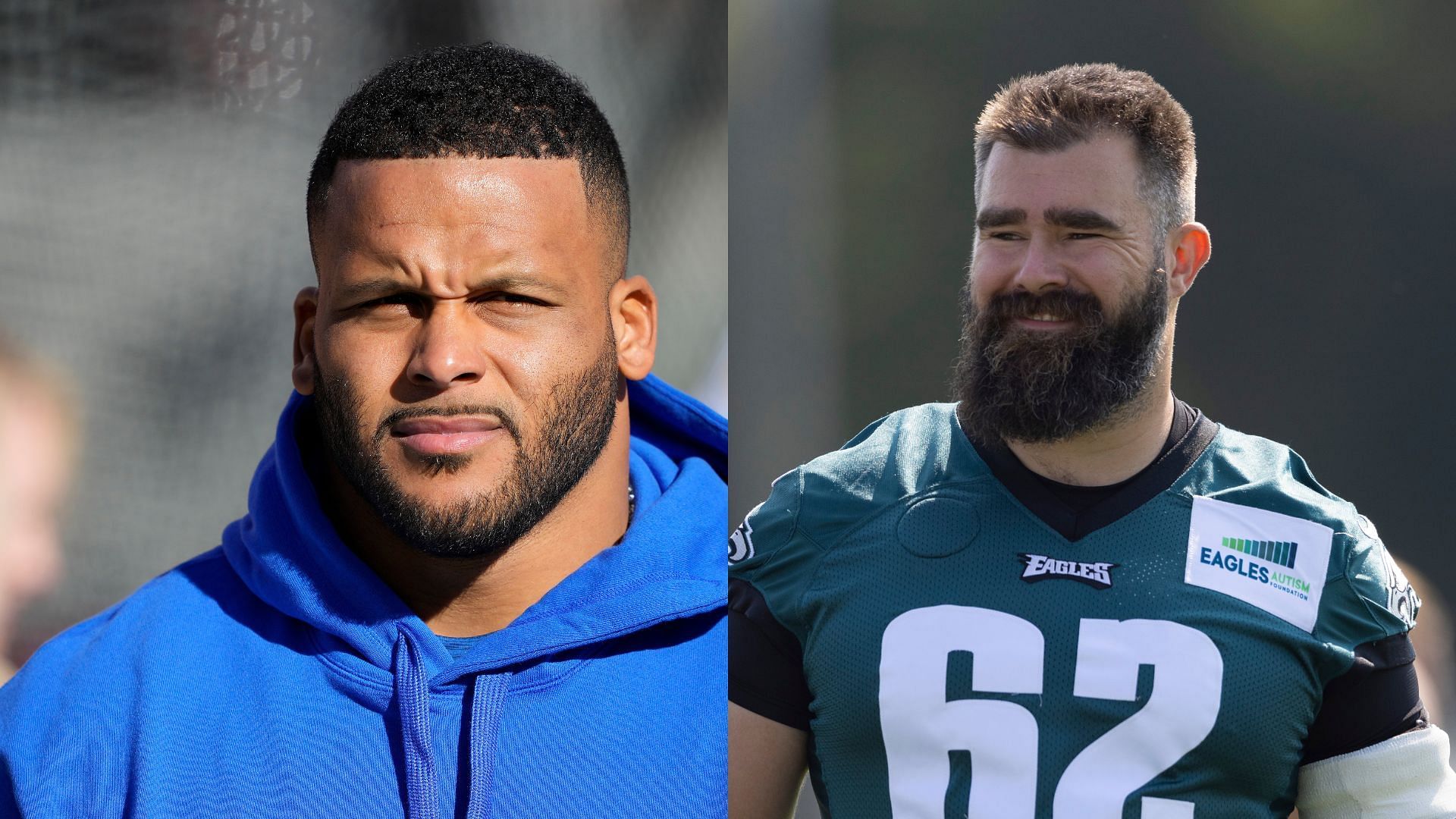 Aaron Donald spills beans on how Jason Kelce made his life tougher on field