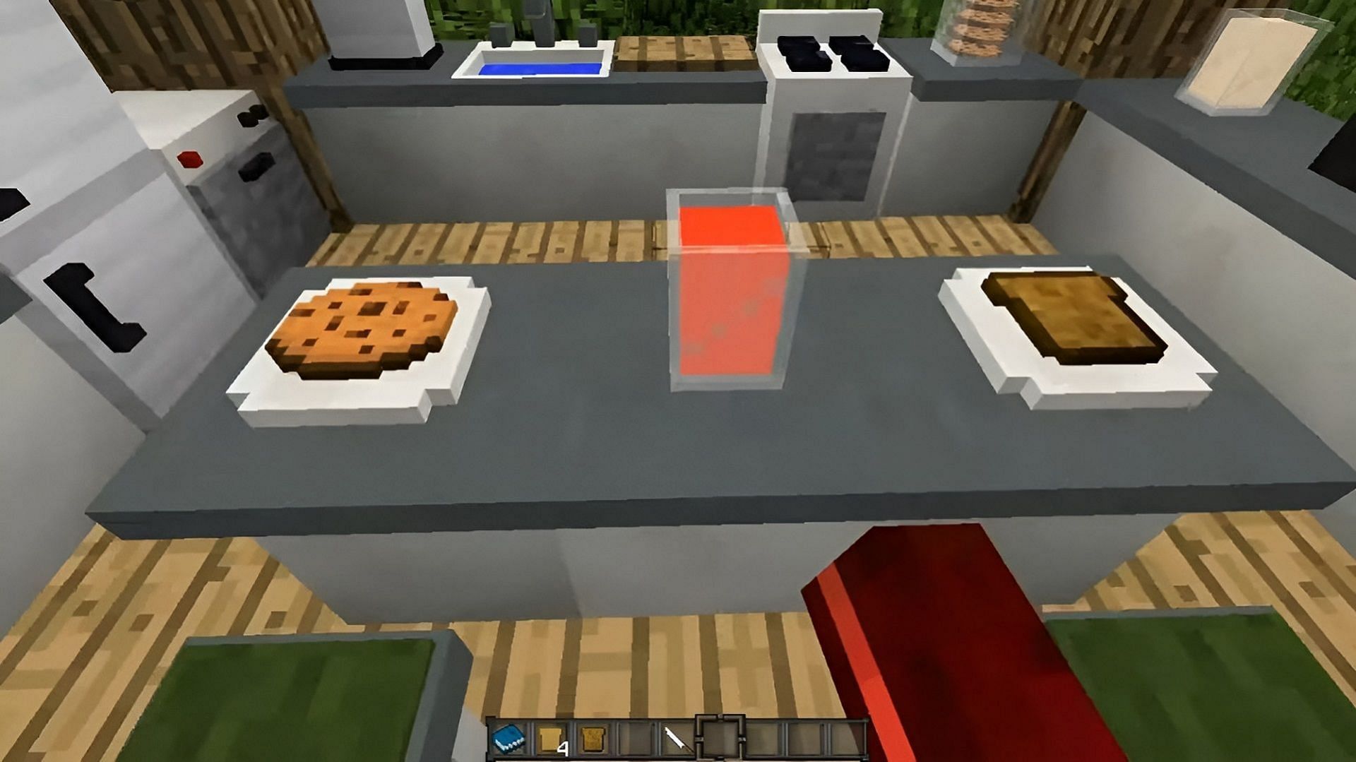 MrCrayfish&#039;s Furniture Mod adds several functional kitchen blocks. (Image via MrCrayfish/YouTube)