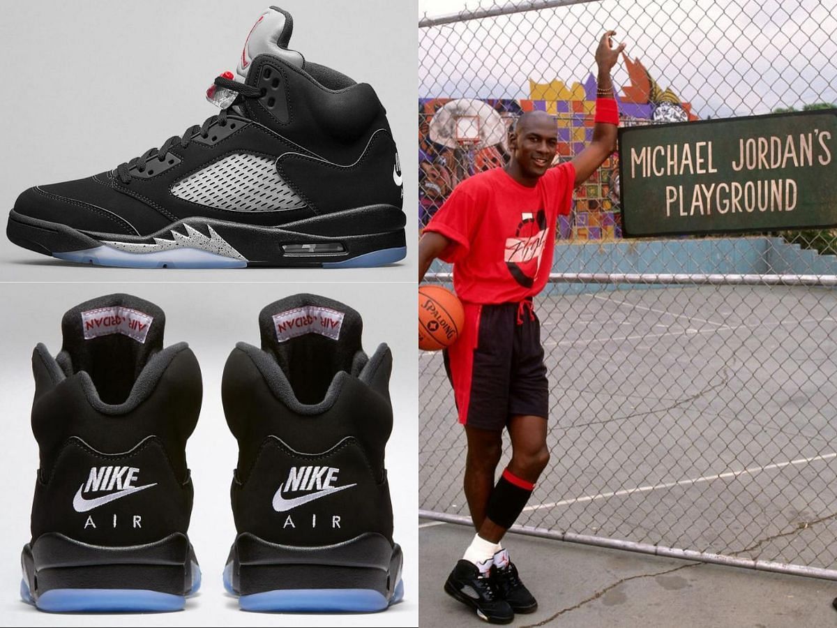 Another look at the Air Jordan 5 sneakers (Image via Instagram/@zsneakerheadz)