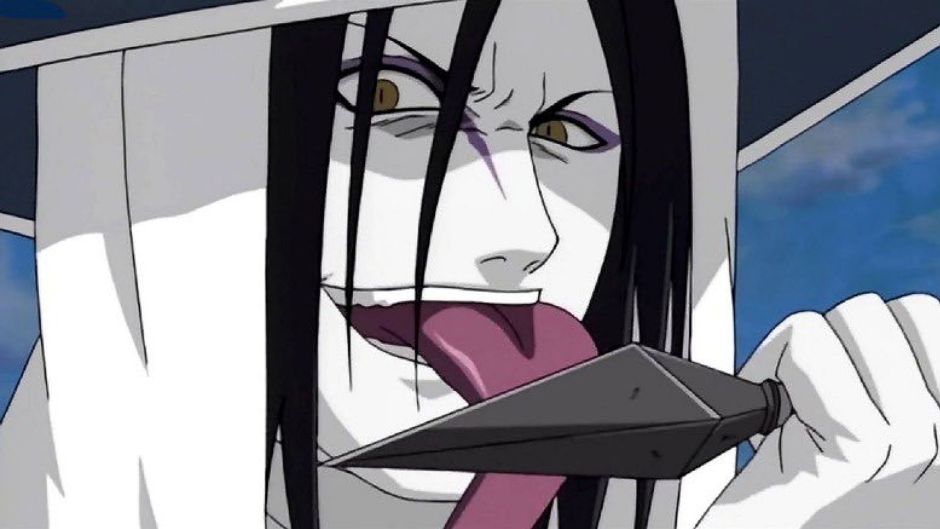 Orochimaru, one of the Naruto villains who can&#039;t destroy Sukuna&#039;s domain (Image via studio Pierrot)