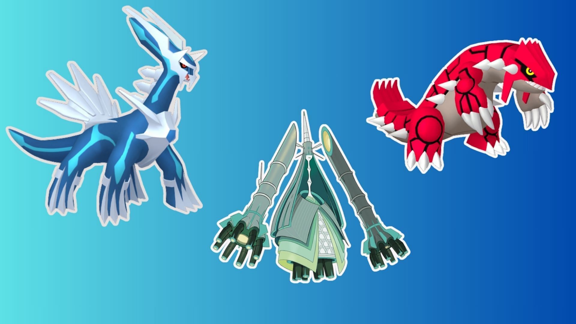 Celesteela, Groudon, and Dialga (Image via TPC)