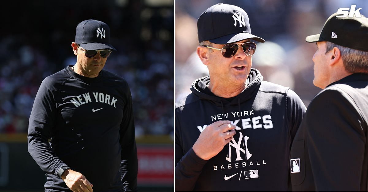 &quot;It was only a matter of time&quot; - Yankees fans not surprised as Aaron Boone gets ejected for the first time this season against Marlins