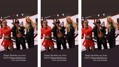 Flair sends a message to Belair on her birthday.