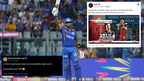 "Bro came, Bro saw, Bro destroyed" - Twitter reacts to Suryakumar Yadav's rampage during MI vs RCB IPL 2024 contest