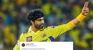 "Reply to those who trolled him" - Fans react as Ravindra Jadeja returns with 3/18 in CSK vs KKR in IPL 2024 match