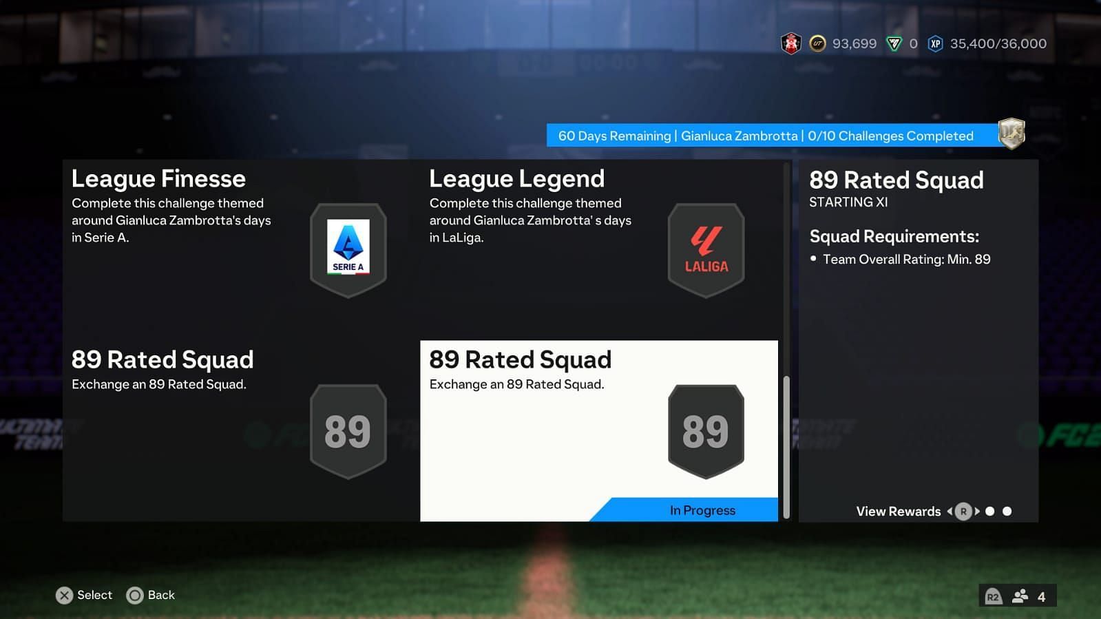 The SBC has some high-rated requirements (Image via EA Sports)