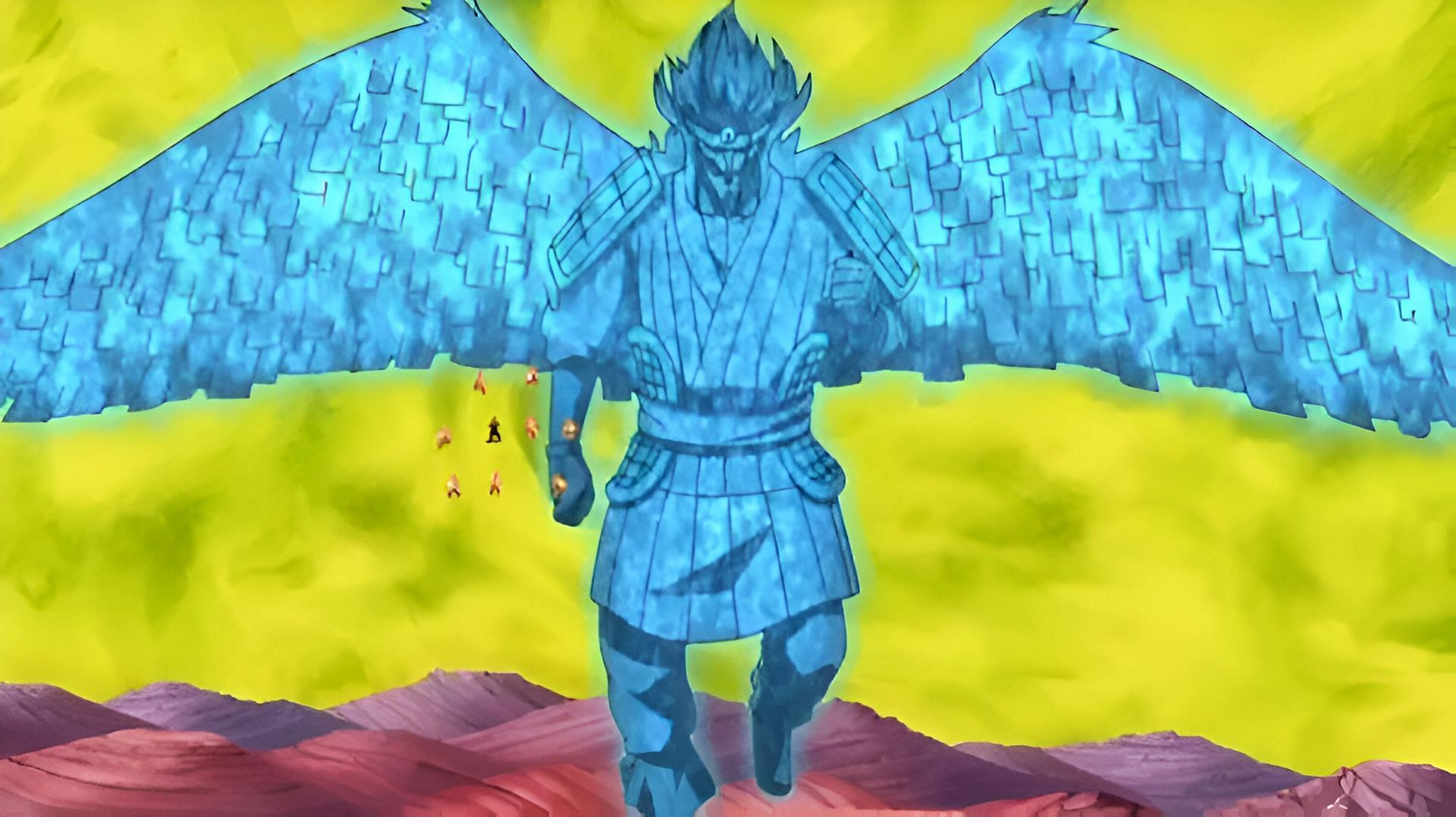 The copy ninja&#039;s Susanoo as seen in the anime (Image via Studio Pierrot)