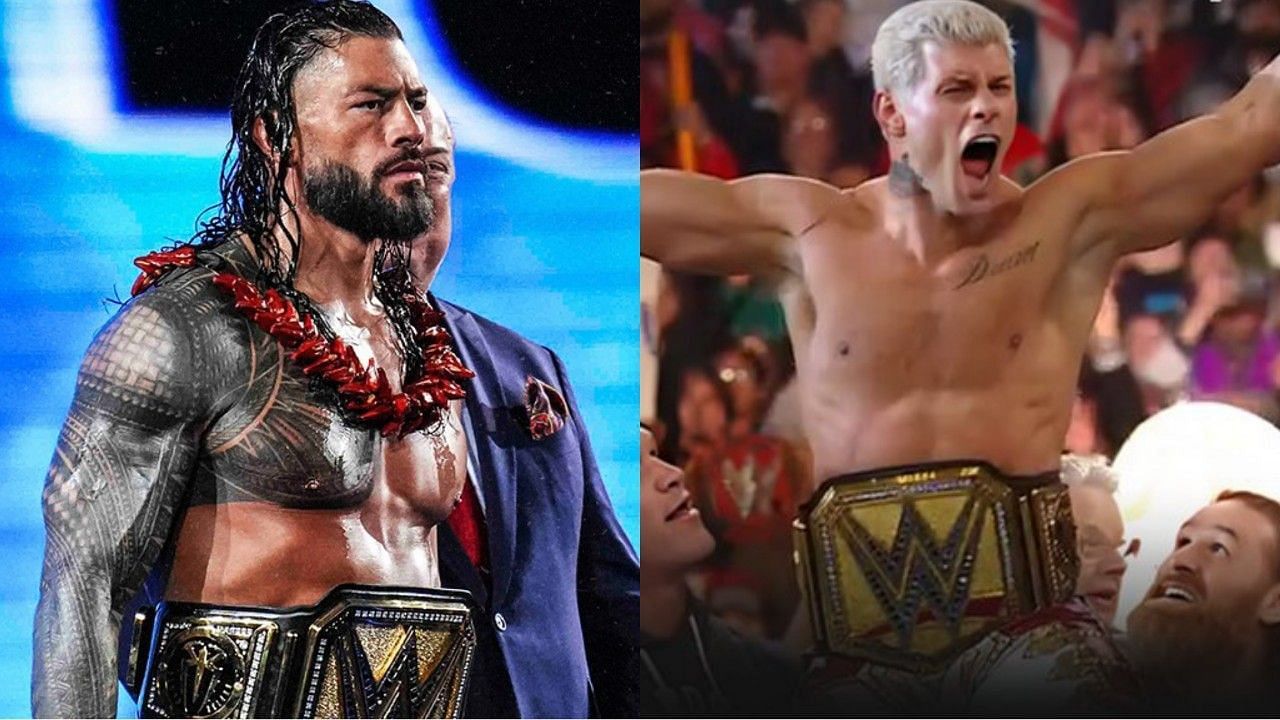 रोमन रेंस और अनडिस्प्यूटेड WWE यूनिवर्सल चैंपियन कोडी रोड्स 