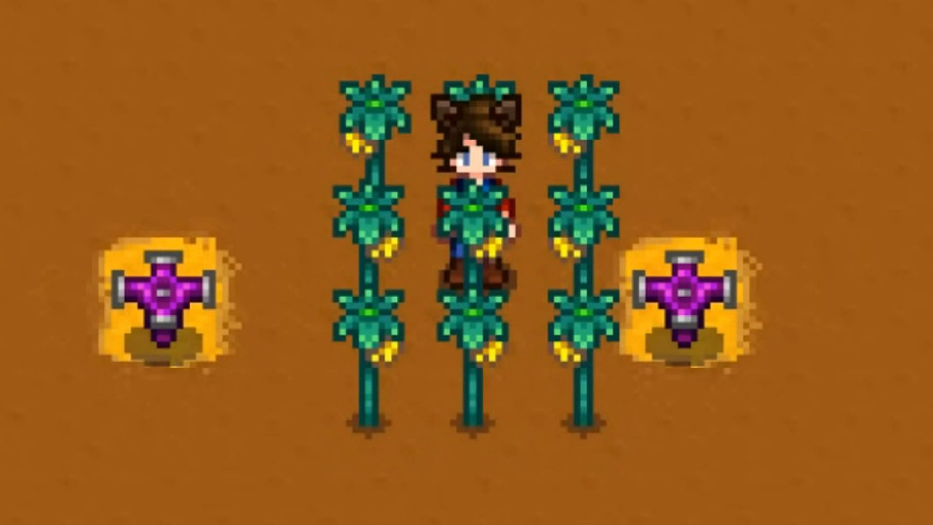 Starfruit crops in Stardew Valley (Image via ConcernedApe || YouTube: @Salmence)