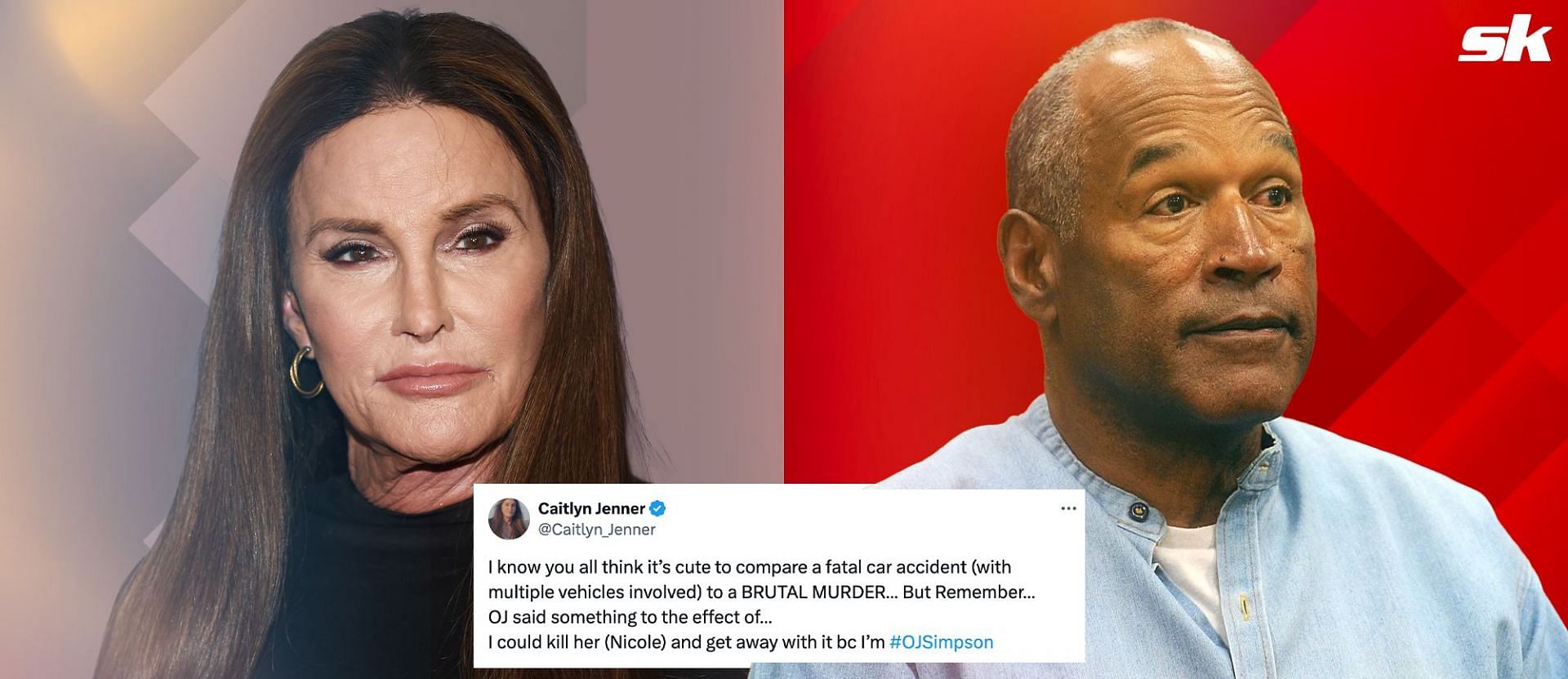 Caitlyn Jenner claps back at users comparing O.J. Simpson comment to fatal car crash