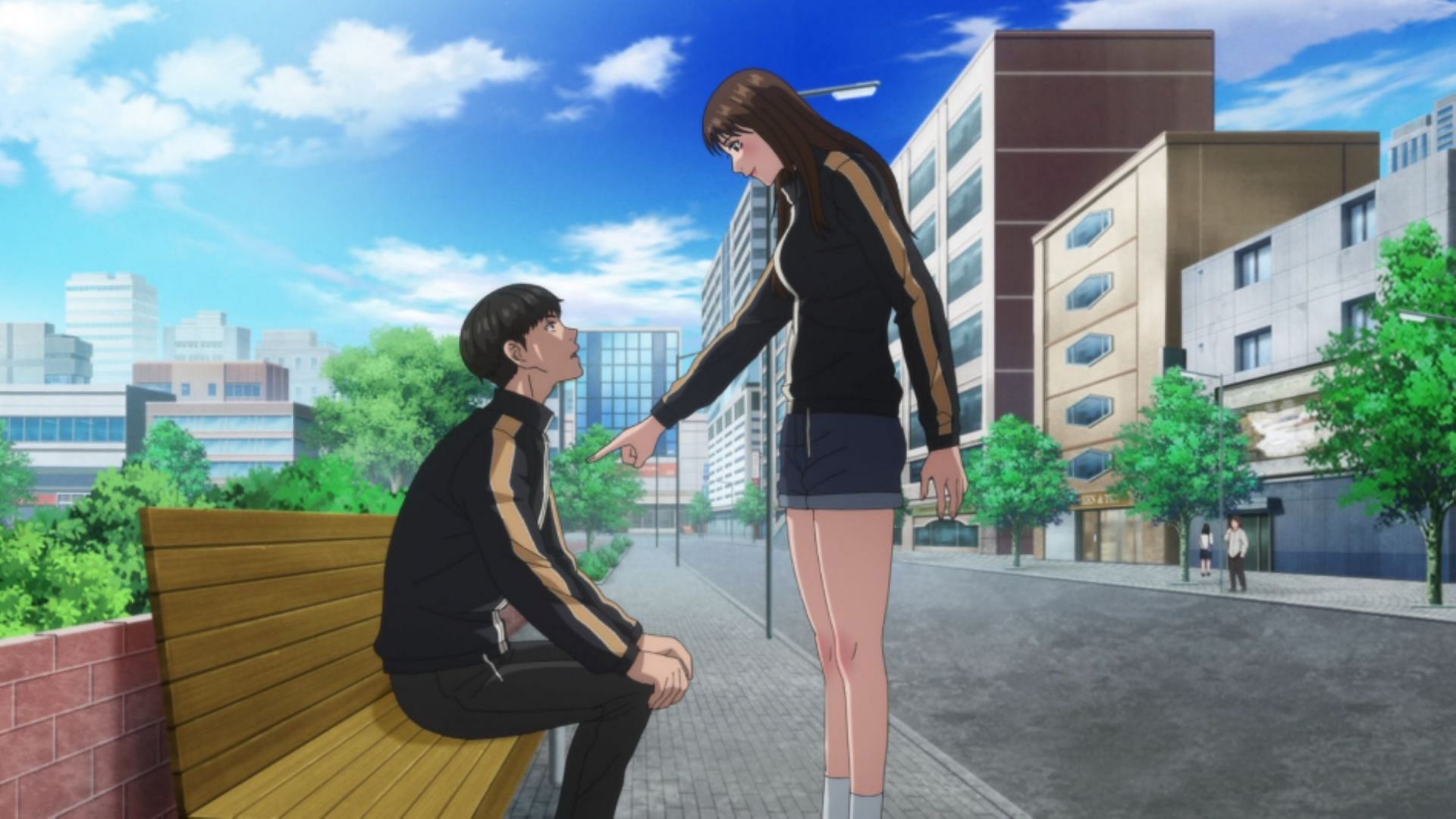 Hobin and Bomi dating in Viral Hit episode 3 (Image via Okuruto Noboru)