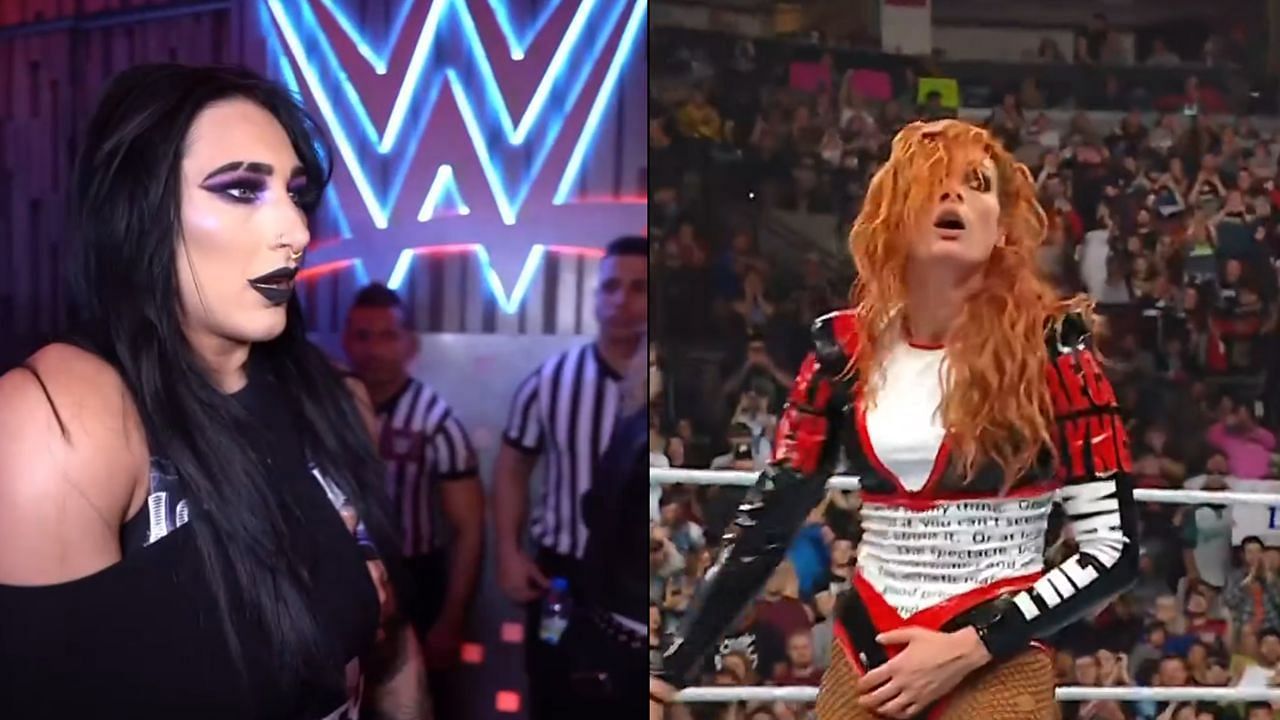 Rhea Ripley and Becky Lynch (via WWE