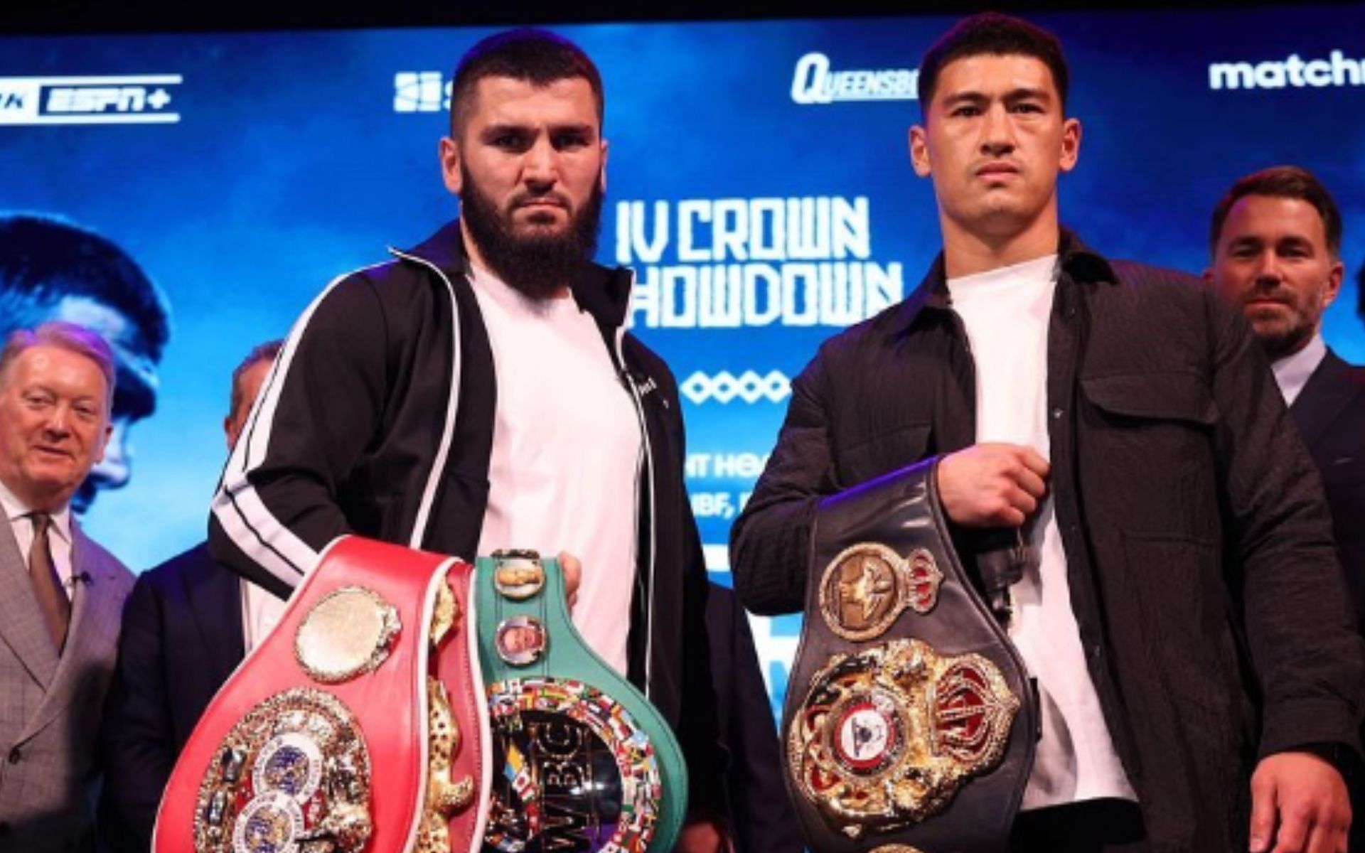 Artur Beterbiev (L) is now set to fight Dmitry Bivol (R) [Image via @MatchroomBoxing on Instagram]