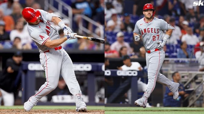 Watch: Mike Trout's towering game-tying solo home run against the Marlins