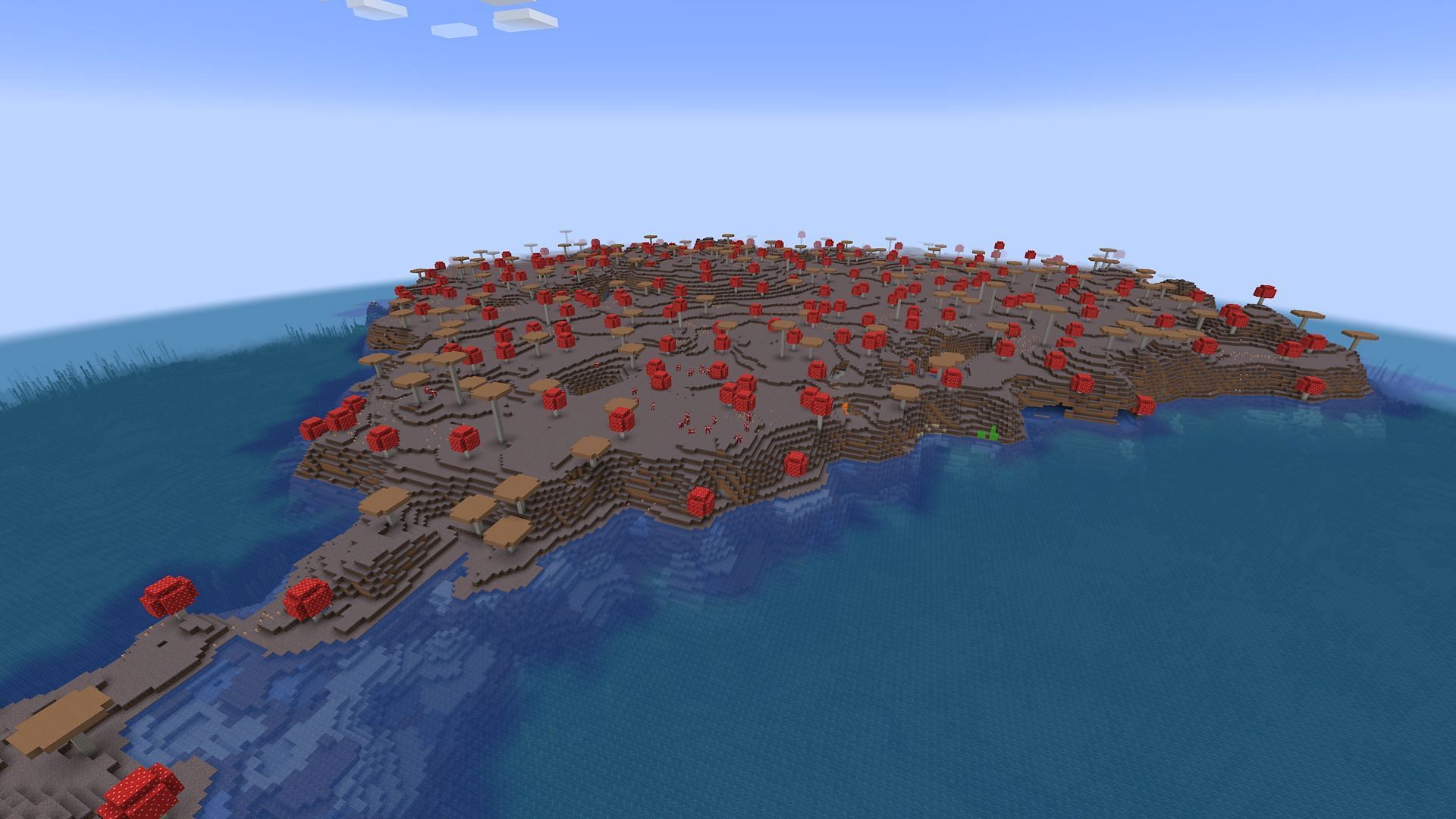 Large mushroom island found on the seed (Image via Mojang)