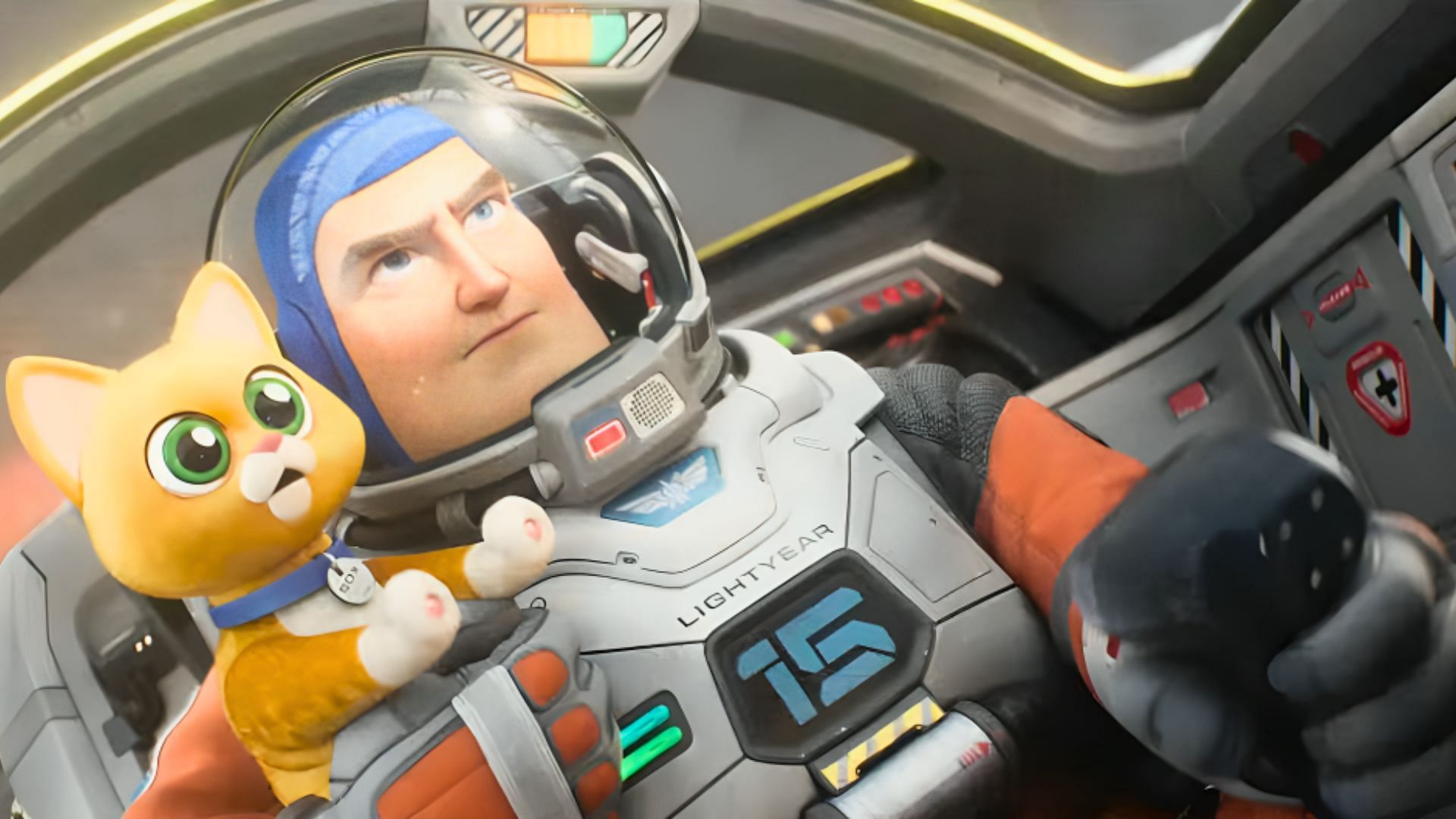 Chris Evans voiced Buzz Lightyear in the 2022 film Lightyear (Image via YouTube/IMAX, 1:14)
