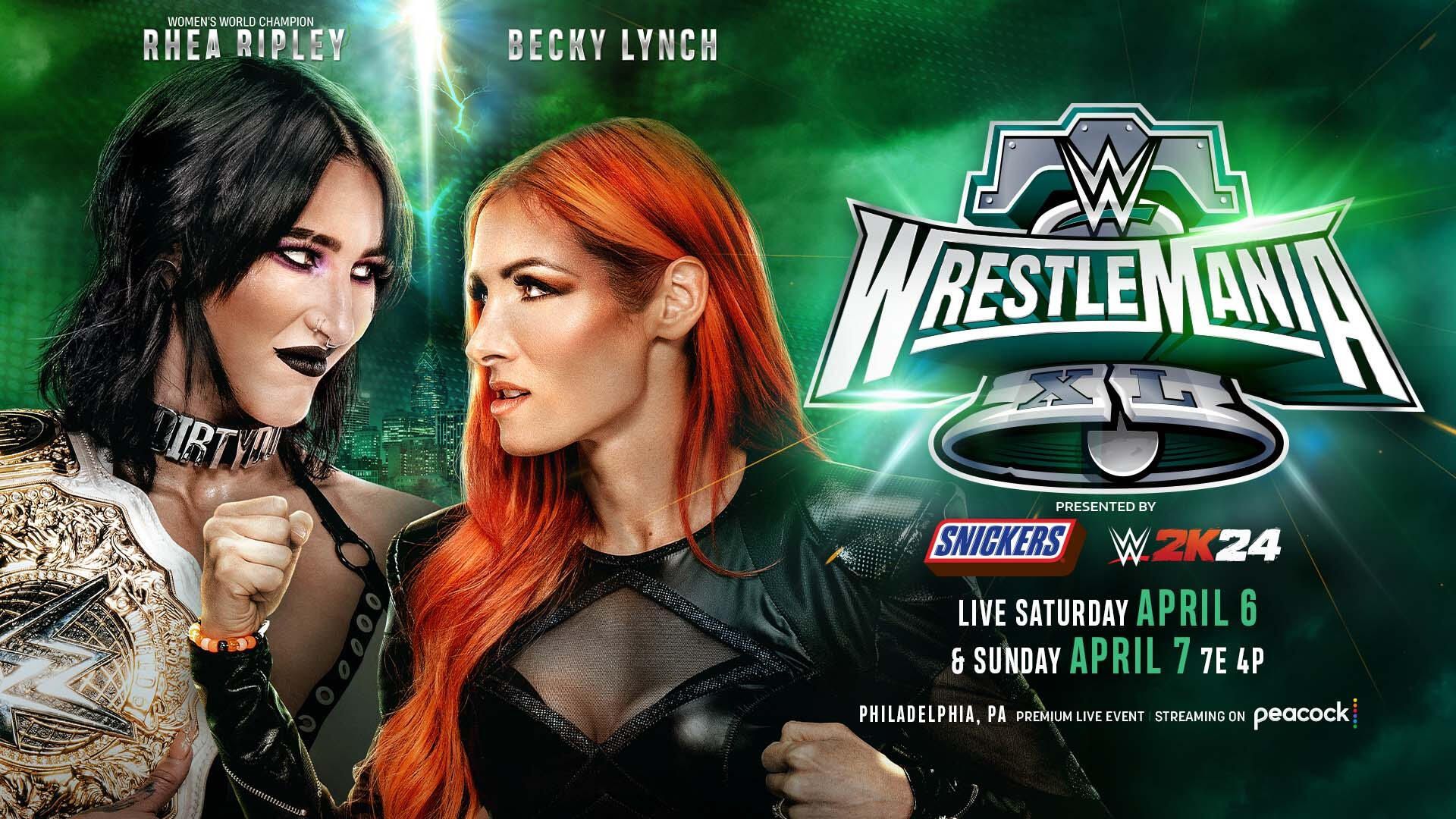 Rhea Ripley and Becky Lynch will face off for the Women