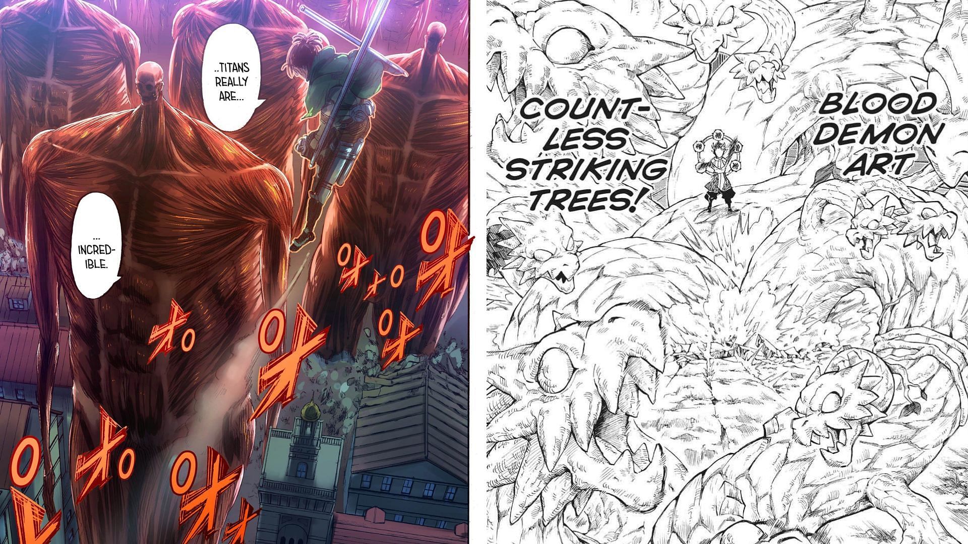 Demon Slayer fans finally clash with Attack on Titan fandom over an unexpected claim (Image via Sportskeeda)