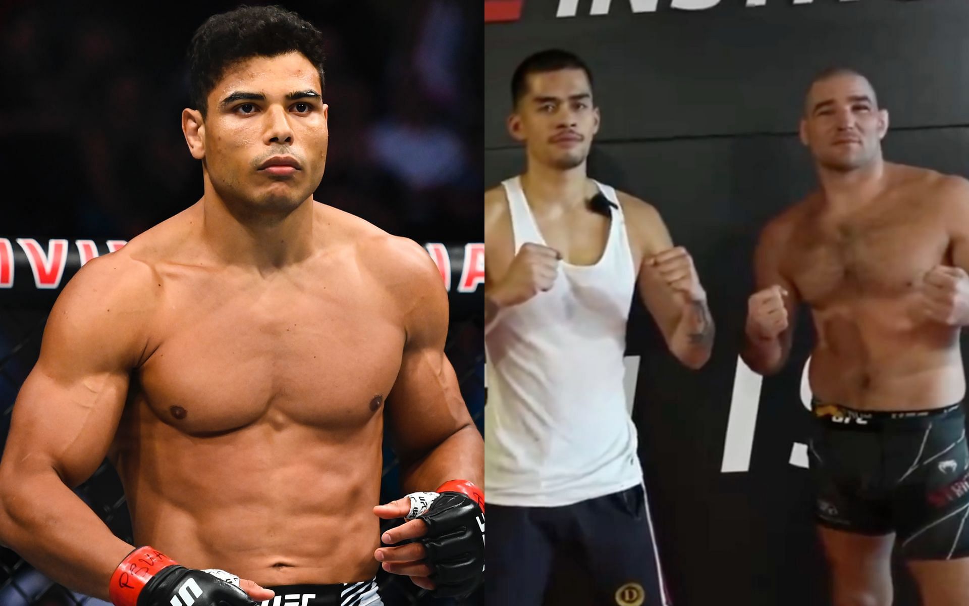 Paulo Costa (left) offers to avenge Sneako for Sean Strickland
