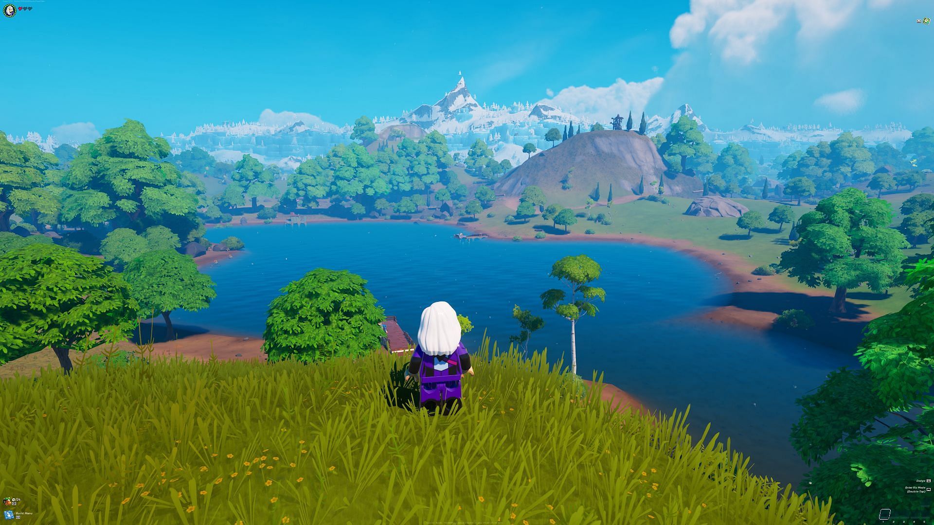 A dream home by the lake (Image via Epic Games/LEGO Fortnite)