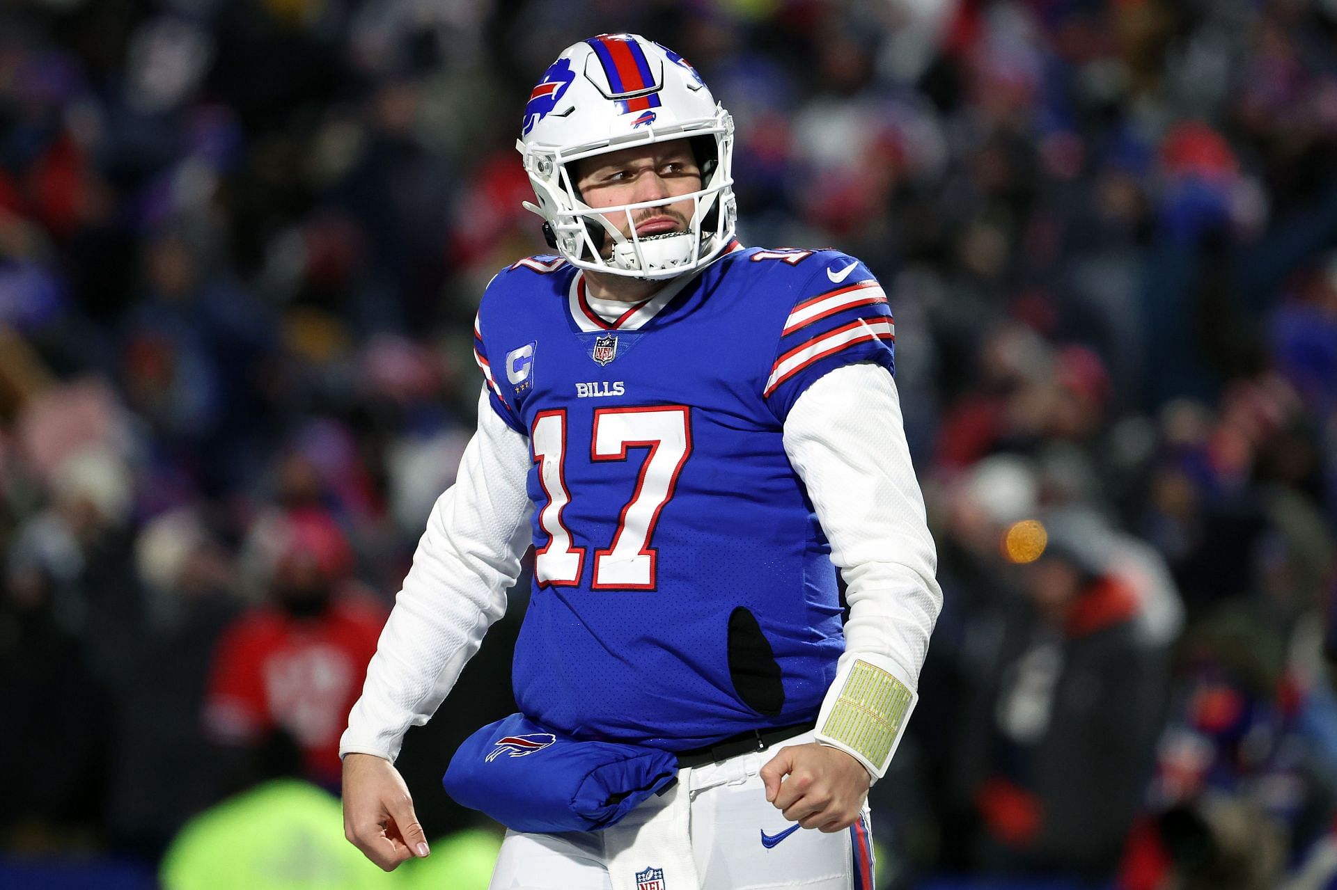 Josh Allen: AFC Wild Card Playoffs - New England Patriots v Buffalo Bills