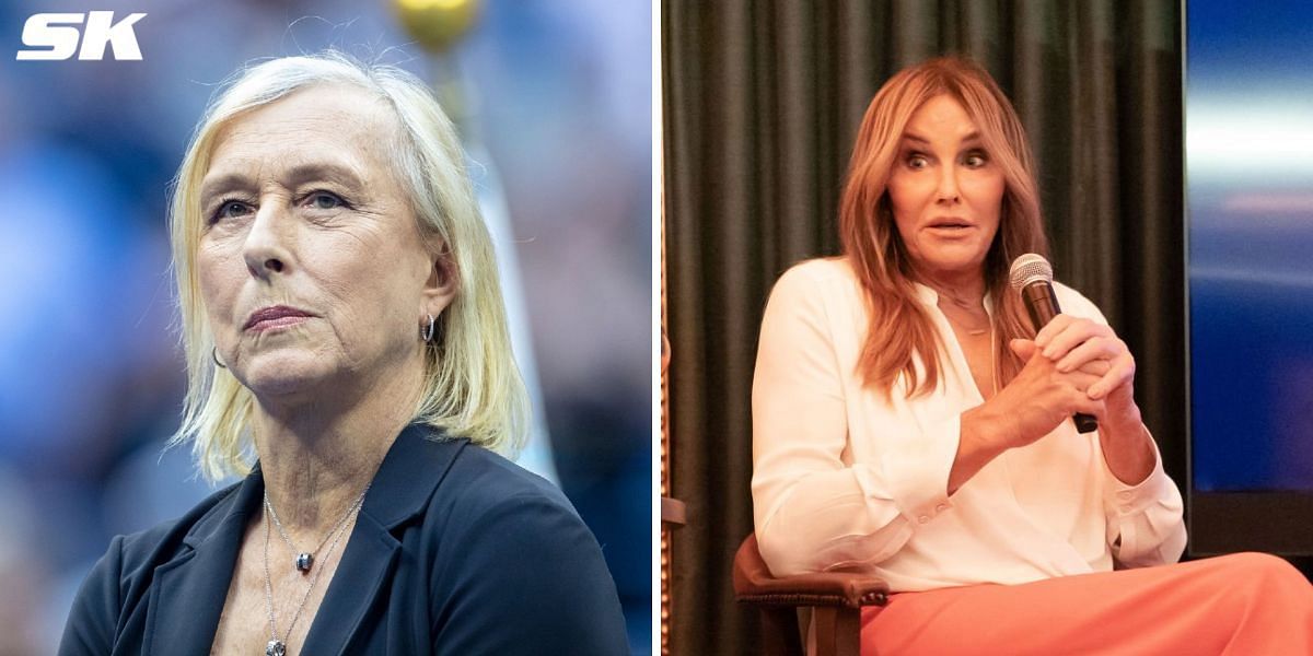 Martina Navratilova (L) and Caitlyn Jenner (R)