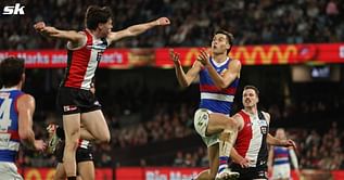 What was the result of the AFL match between St Kilda Saints and Western Bulldogs?