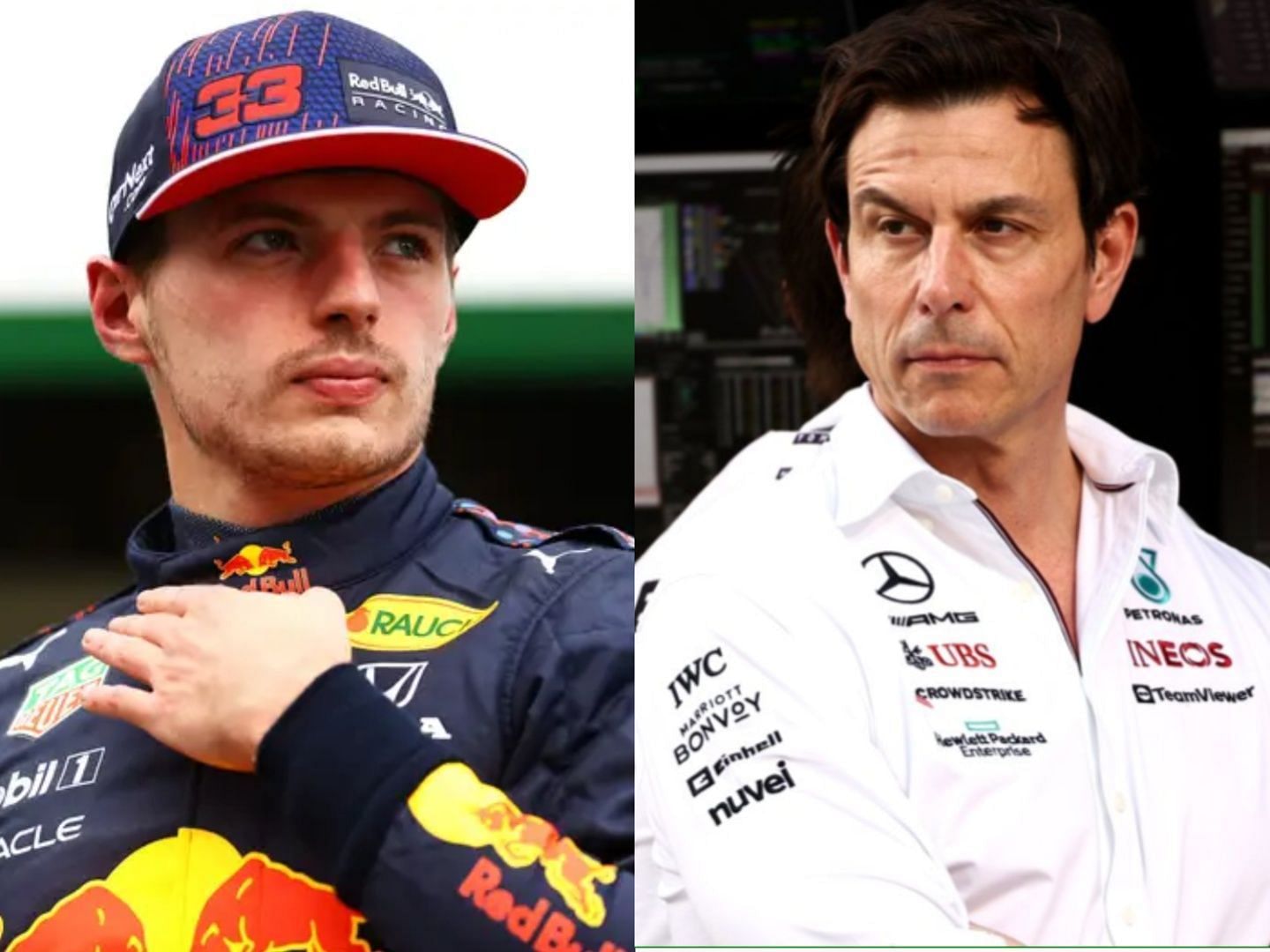 Max Verstappen and Toto Wolff (Images via Getty)