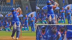 [Watch] SKY, Malinga in awe of Rohit Sharma's trademark pull shot ahead of MI vs DC IPL 2024 match