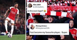 “Is this even legal?” - Fans in disbelief as Arsenal star Ben White pulls off sneaky tactic on Spurs star before Gunners take lead