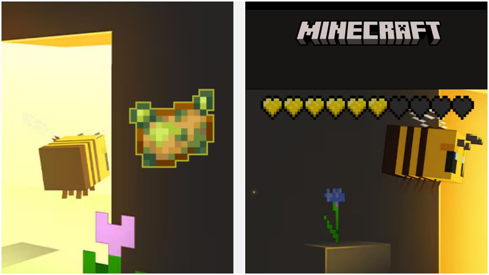Players can tap on poisonous potatoes to eat them and reduce their health bar on the website. (Image via Mojang Studios)