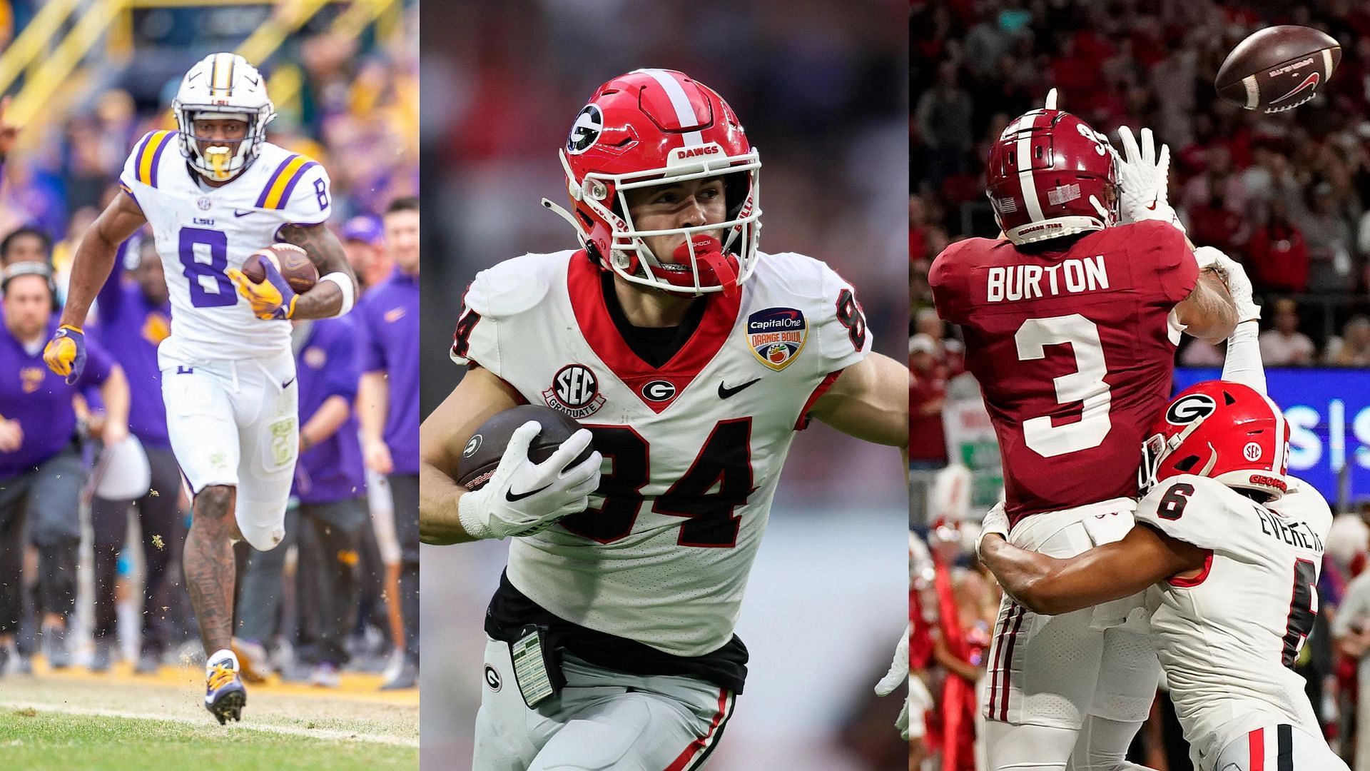 Malik Nabers, Ladd McConkey, and Jermaine Burton have all entered the 2024 NFL Draft