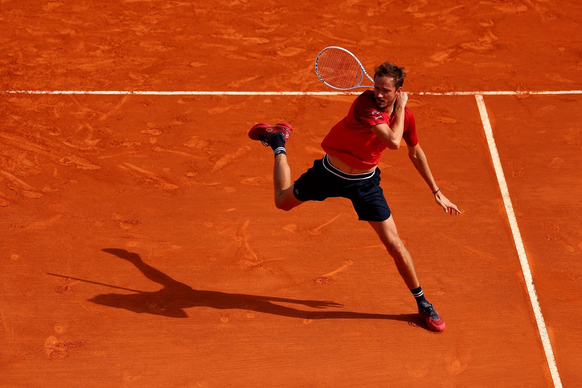 Daniil Medvedev pictured at the 2024 Monte-Carlo Masters