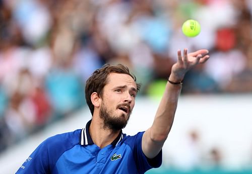 Daniil Medvedev at the Miami Open.