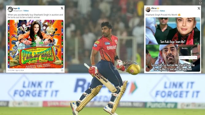"The Shashank Redemption" - Fans react to Shashank Singh's heroics in PBKS' successful run chase over GT in IPL 2024