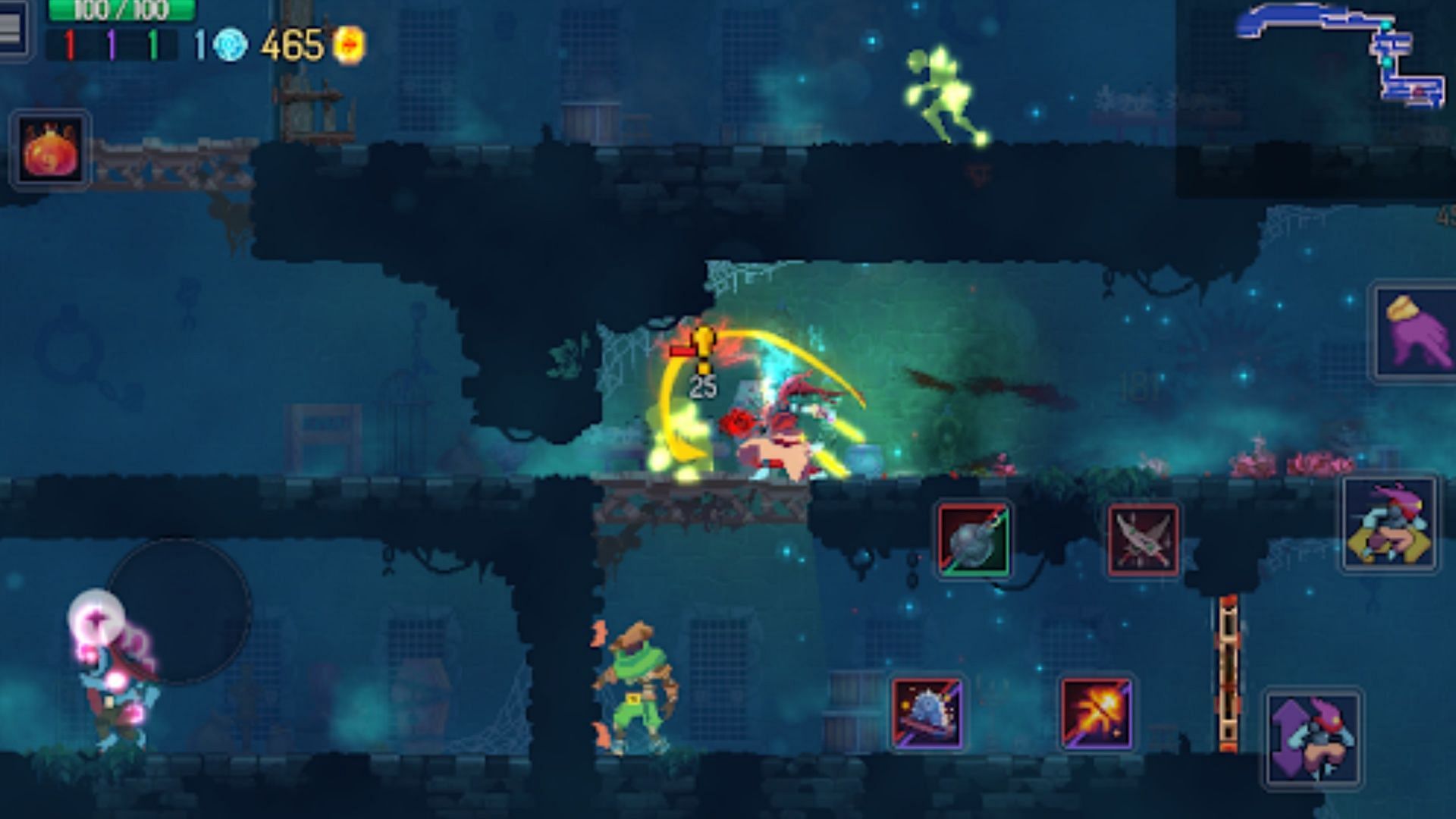 The ported version of Dead Cells has been available on Android devices for a few years now (Image via Playdigious)