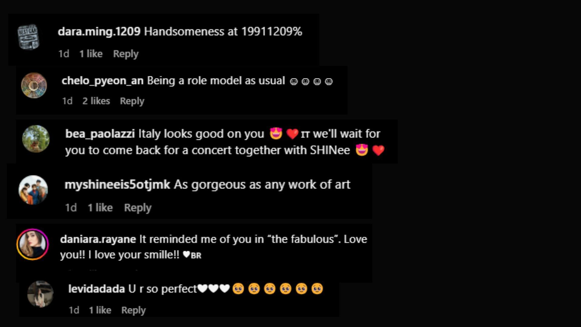 People love Miho&#039;s outlook at the COS fashion event in Rome ( Image via @choiminho/Instagram)