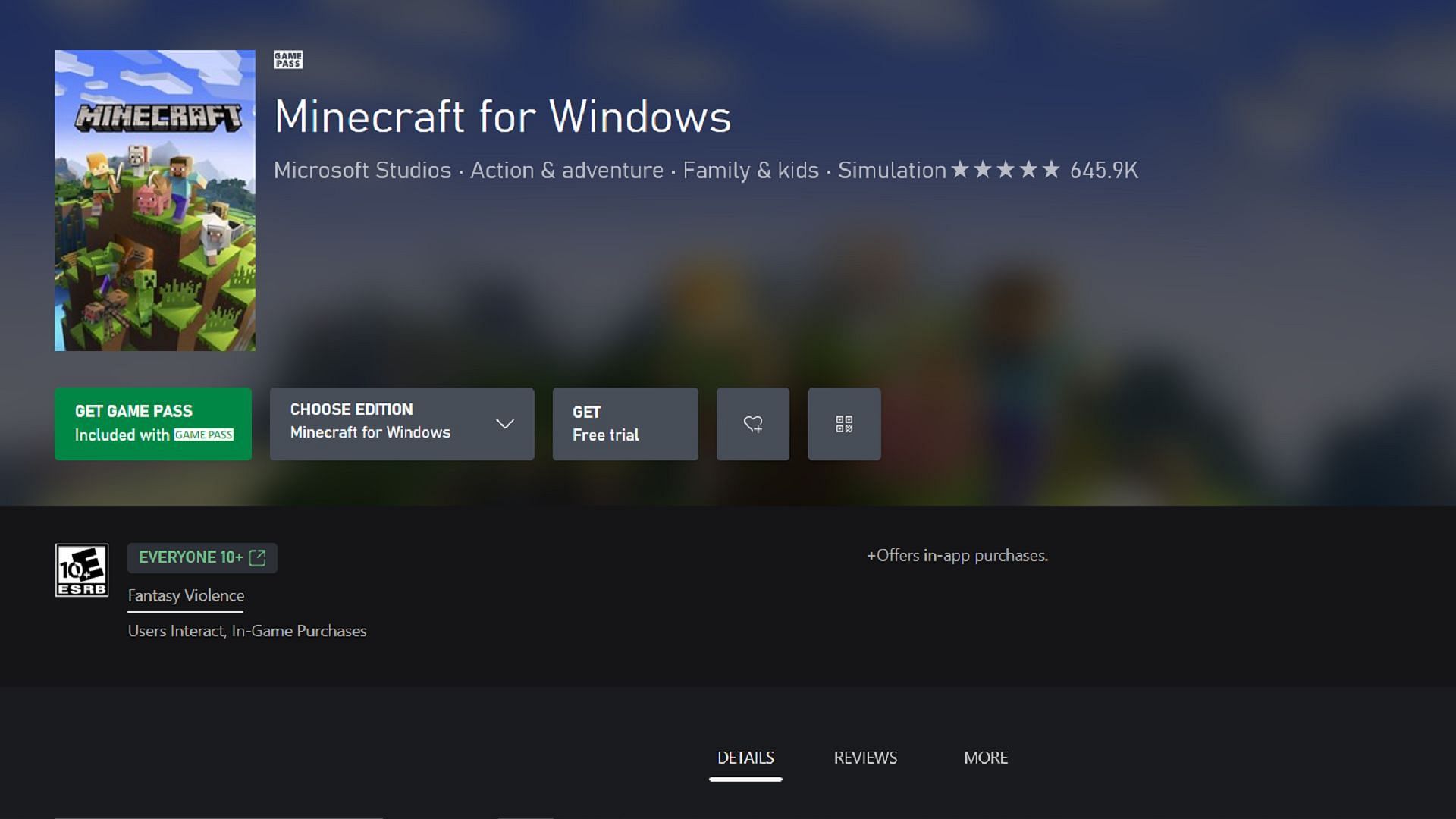 Minecraft Bedrock on Windows PCs is incredibly reliable. (Image via Microsoft/Mojang)
