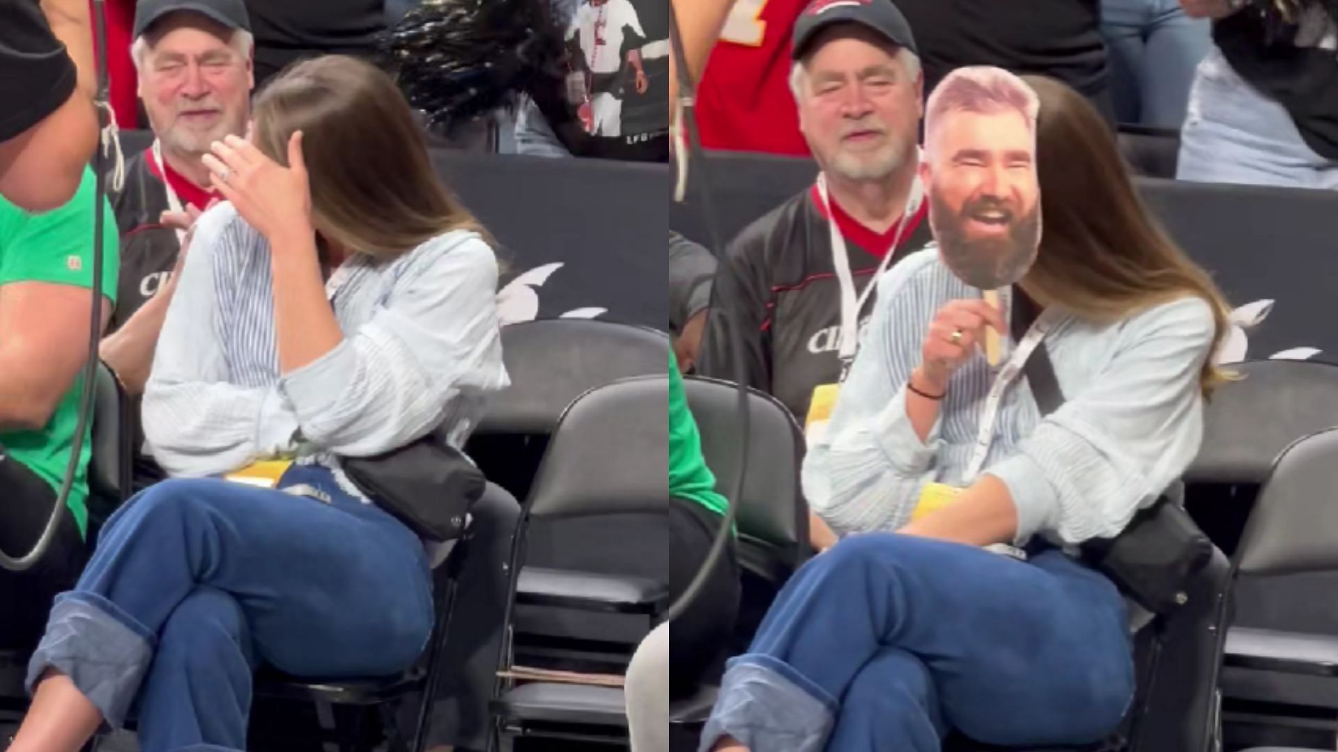 NFL fans shower Kylie Kelce with compliments for viral moment at Kelce Brothers