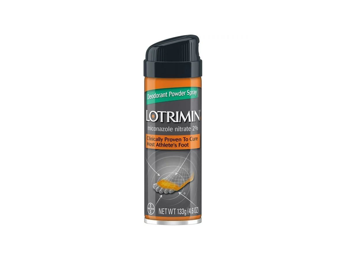 Lotrimin Athlete&#039;s Foot Antifungal Powder Spray (Image via Walmart)