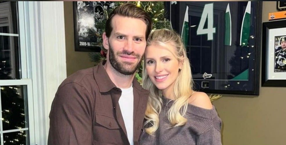 Boone Jenner and wife Maggie          