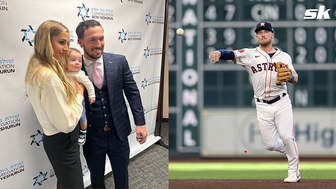 In Photos: Alex Bregman's wife Reagan makes precious memories with son Knox on Chicago trip