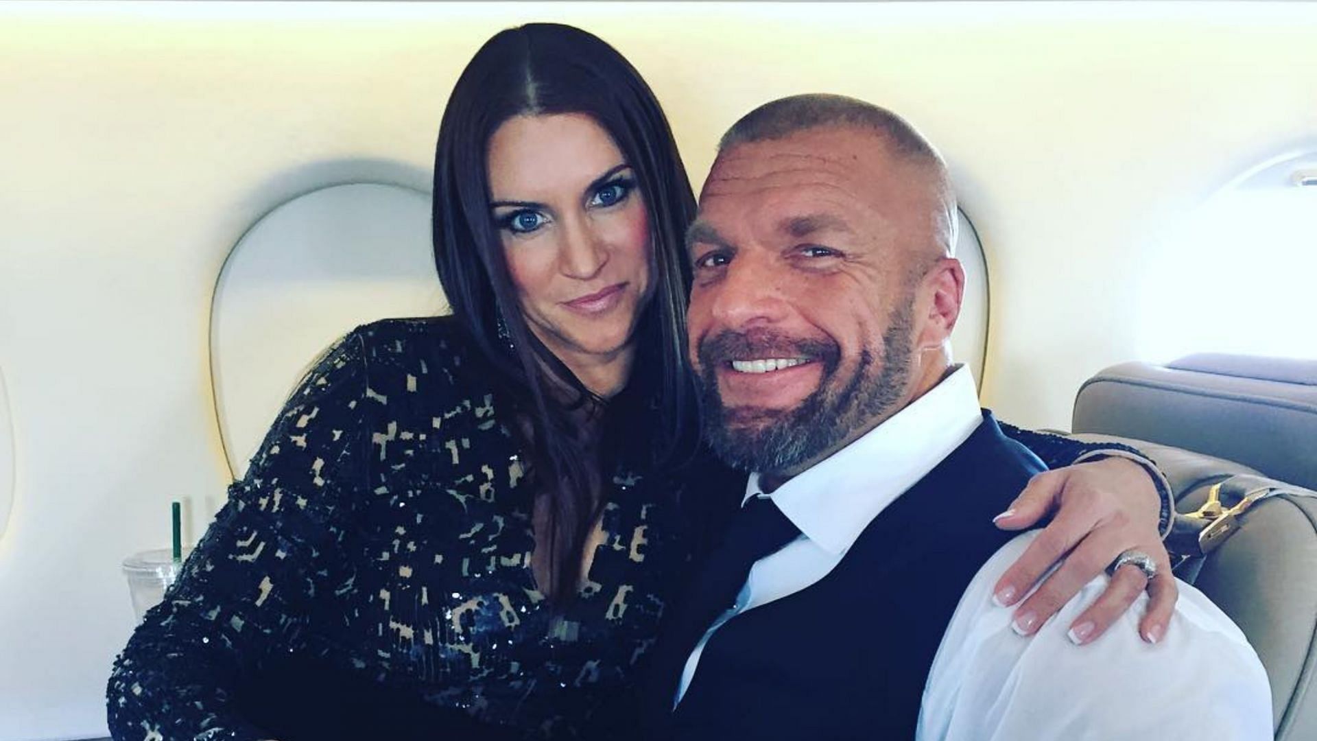 WWE Chief Content Officer Triple H with former Chairwoman Stephanie McMahon