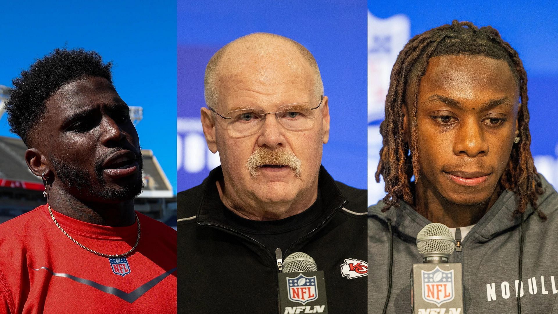 Andy Reid shuns Xavier Worthy comparison to Tyreek Hill for blast from the past name drop