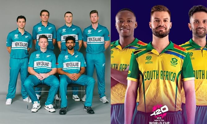 T20 World Cup 2024 के लिए न्यूजीलैंड और साउथ अफ्रीका की जर्सी आई सामने, 1999 के रेट्रो लुक में नजर आएगी कीवी टीम