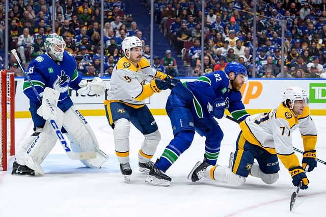 Nashville Predators v Vancouver Canucks - Game One