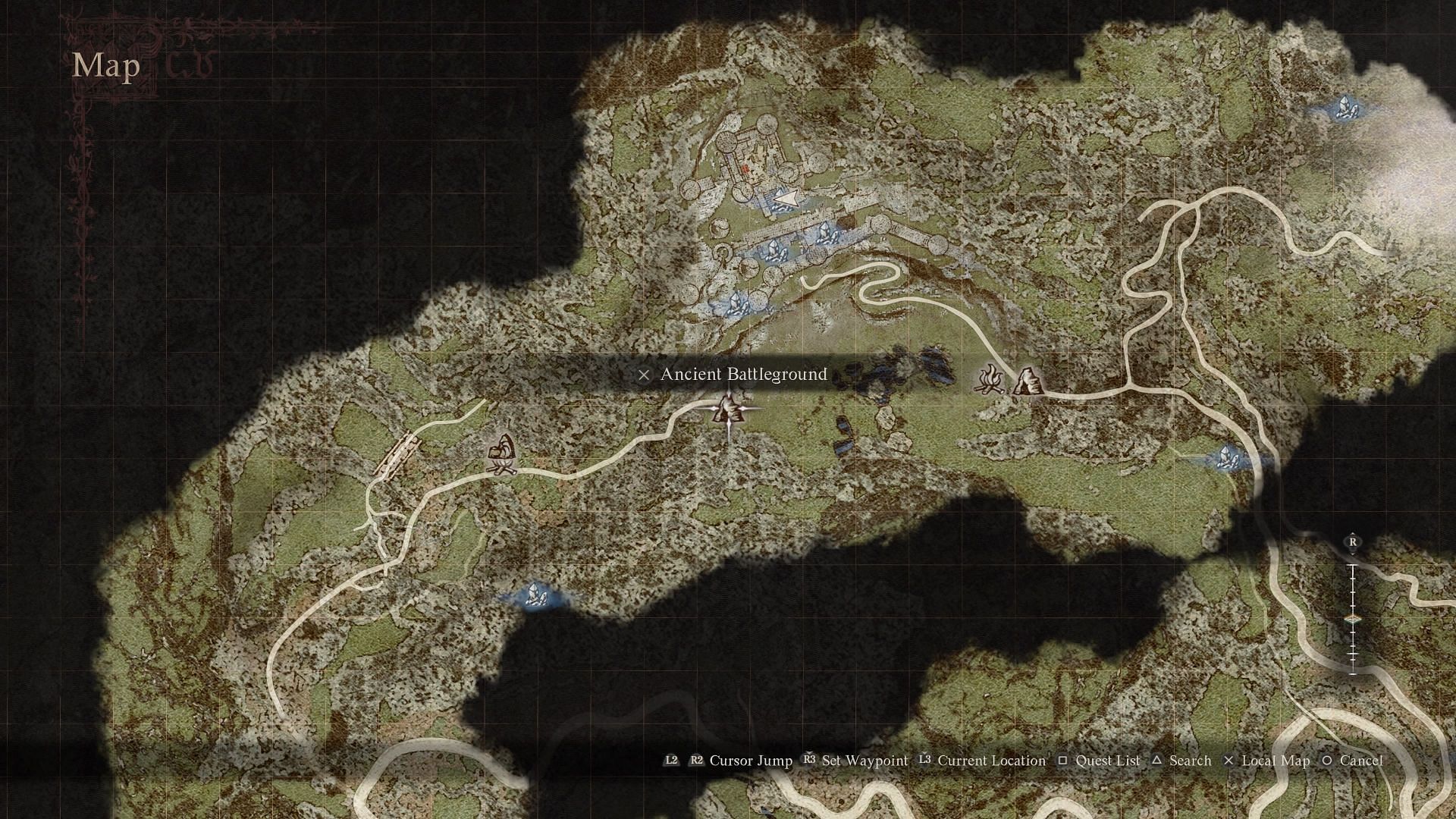 Location of the Infernal Edge in Dragon&#039;s Dogma 2 (Image via Capcom)