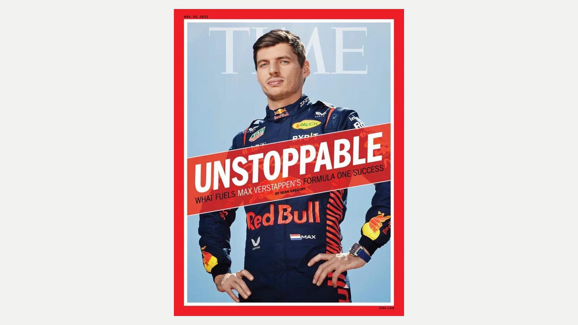 Max Verstappen for TIME Magazine (Image via TIME)