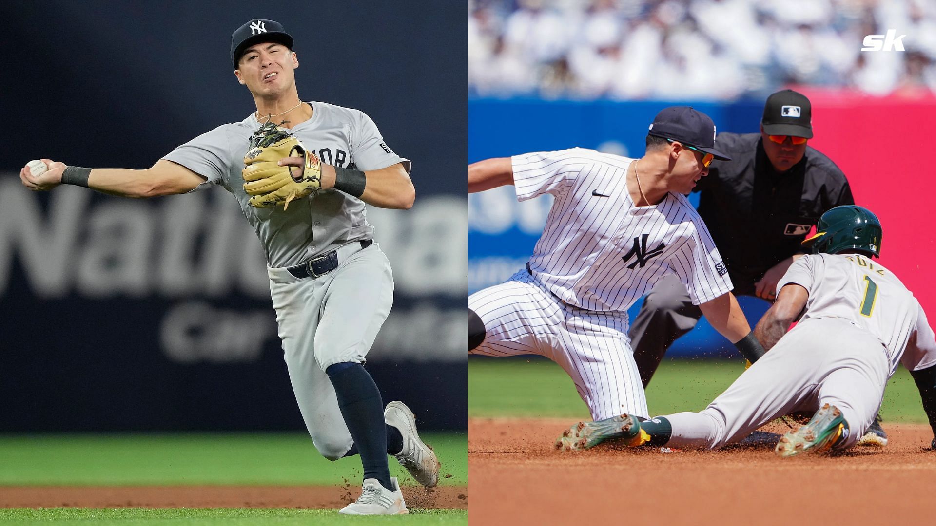 WATCH: New York Yankees shortstop Anthony Volpe receives Gold Gloved Award ahead of Oakland A