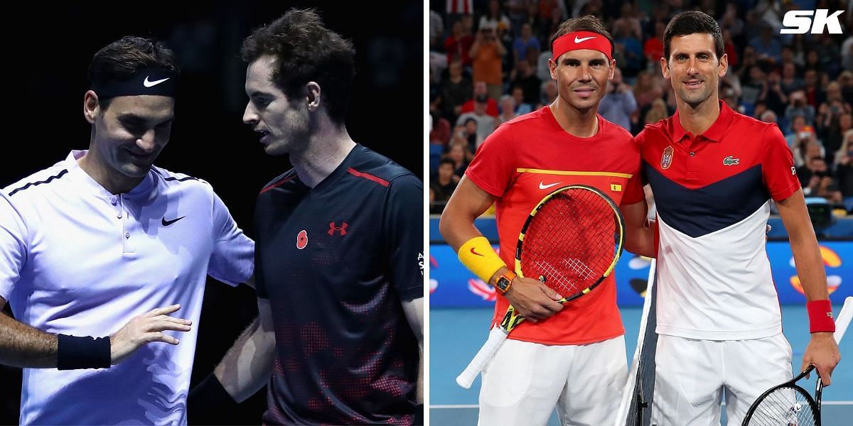 Roger Federer, Andy Murray, Rafael Nadal, and Novak Djokovic 